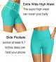 Women's Swim Shorts High Waist Swimsuit Bottoms With Pockets Two-Piece Swim Trunks