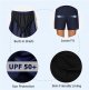 Women's Swim Shorts High Waist UPF50+ Drawstring Waist Swim Trunks