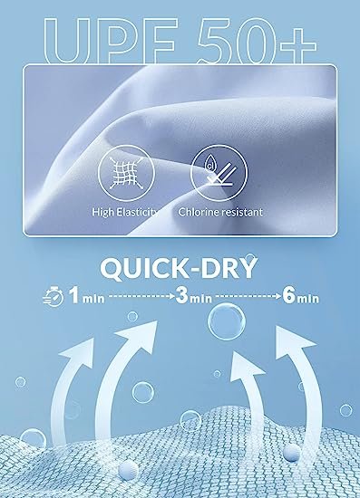 Women's 3 Inch High Waist Swim Shorts V Front Panel Shorts Lined Quick Dry