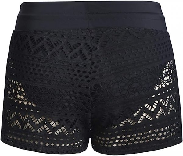 Women Board Shorts Bikini Bottom Swimsuit Skort Swimdress