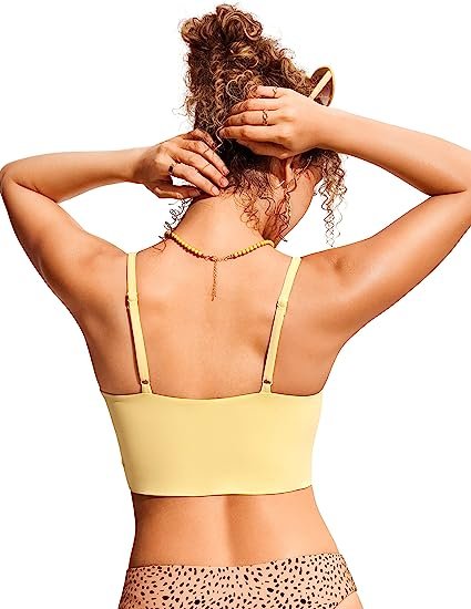 Women's Bikini Tops Adjustable Spaghetti Straps Swimsuit